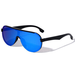 Men Sports Sunglasses Blue Reflective Mirrored‎ Lens Fishing Beach Wear Lentes